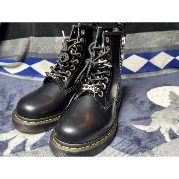 RARE Dr. Martens 1460 Zip Boots Men’s 7 Women’s 8 SOLD OUT Dual Zip Lace-Up NEW - Picture 8 of 16